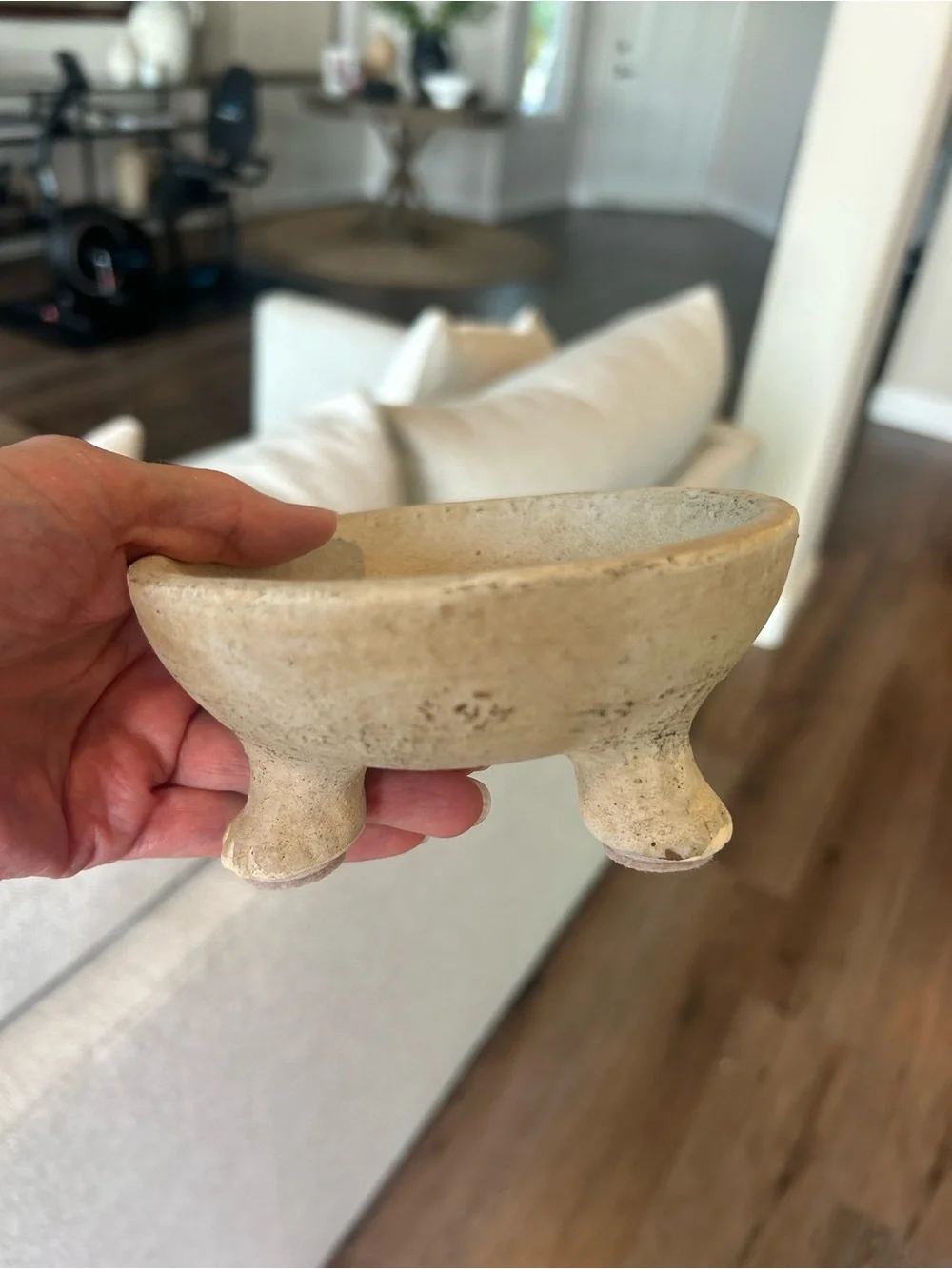 Pottery Barn Artisan Footed Dish-Like New!